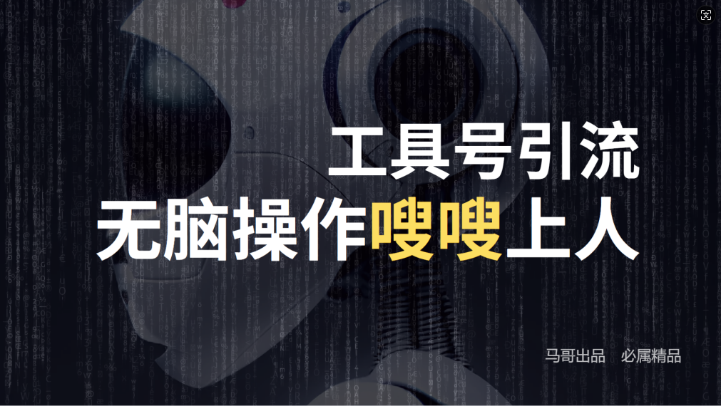 24年抖音最新工具号日引流300+创业粉，日入5000+-创学资源站