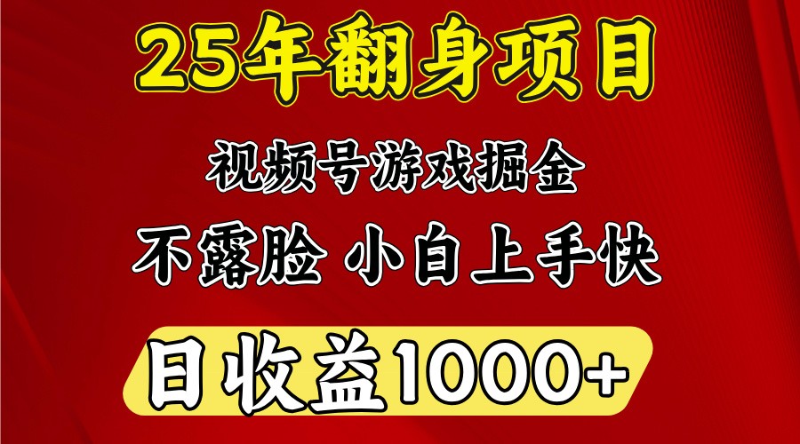 一天收益1000+ 25年开年落地好项目-创学资源站