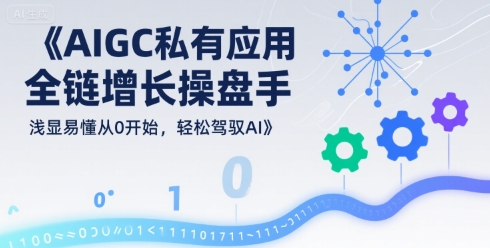 AIGC私有化应用全链增长操盘手，浅显易懂从0开始，轻松驾驭AI-创学资源站