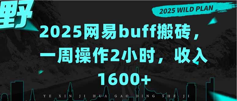 2025网易buff搬砖，一周操作2小时，收入1600+-创学资源站