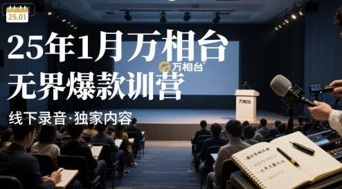 25年1月万相台无界爆款特训营线下录音-创学资源站
