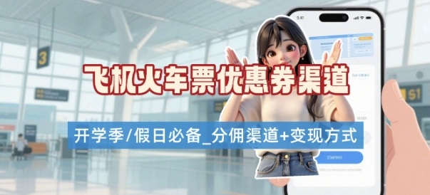 学生党必看！机票火车票优惠券申请渠道 + 项目打法，开学季节日速存-创学资源站