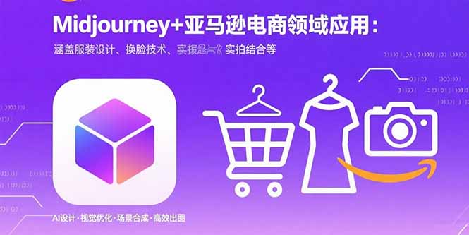 Midjourney+电商领域商业应用：涵盖服装设计、换脸技术、实拍结合等-创学资源站