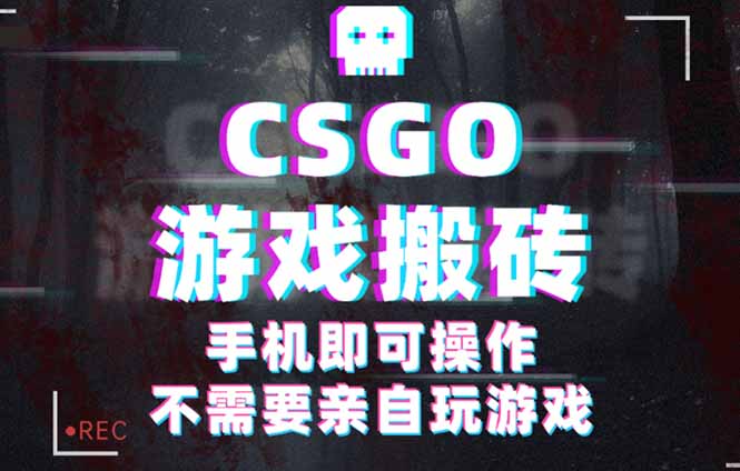 CSGO游戏挂机捡漏，单日扫货500+，年底小高峰上车可吃肉，手机即可操作…-创学资源站