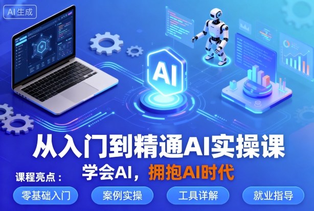从入门到精通AI实操课，学会AI，拥抱AI时代-创学资源站