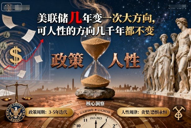 付费文章：美联储几年变一次大方向，可人性的方向几千年都不变-创学资源站