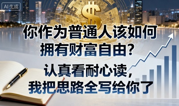 付费文章:你作为普通人该如何拥有财富自由?认真看耐心读,我把思路全写给你了-创学资源站