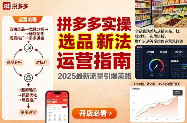 王校长9月12拼多多实操新玩法，全链路涵盖从店铺选品、找对标，布局链接，推广玩法等多维度运营思路-创学资源站