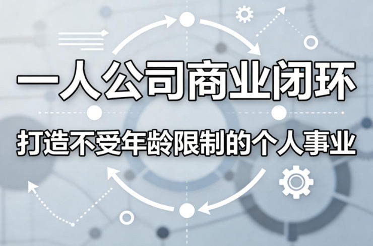 一人公司商业闭环,打造一份不受年龄限制的个人事业-创学资源站