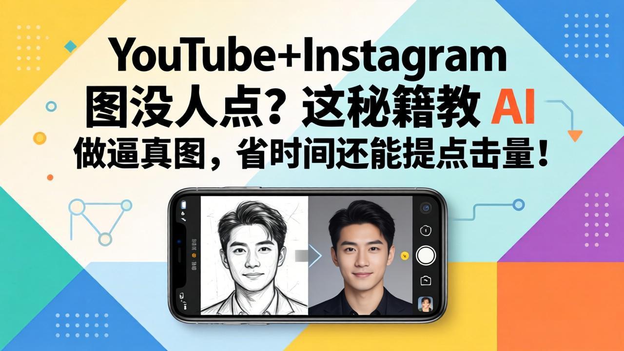 YouTube+Instagram图没人点？这秘籍教 AI 做逼真图，省时间还能提点击量-创学资源站