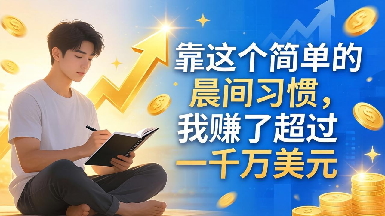 付费文章：靠这个简单的晨间习惯，我赚了超过一千万美元-创学资源站