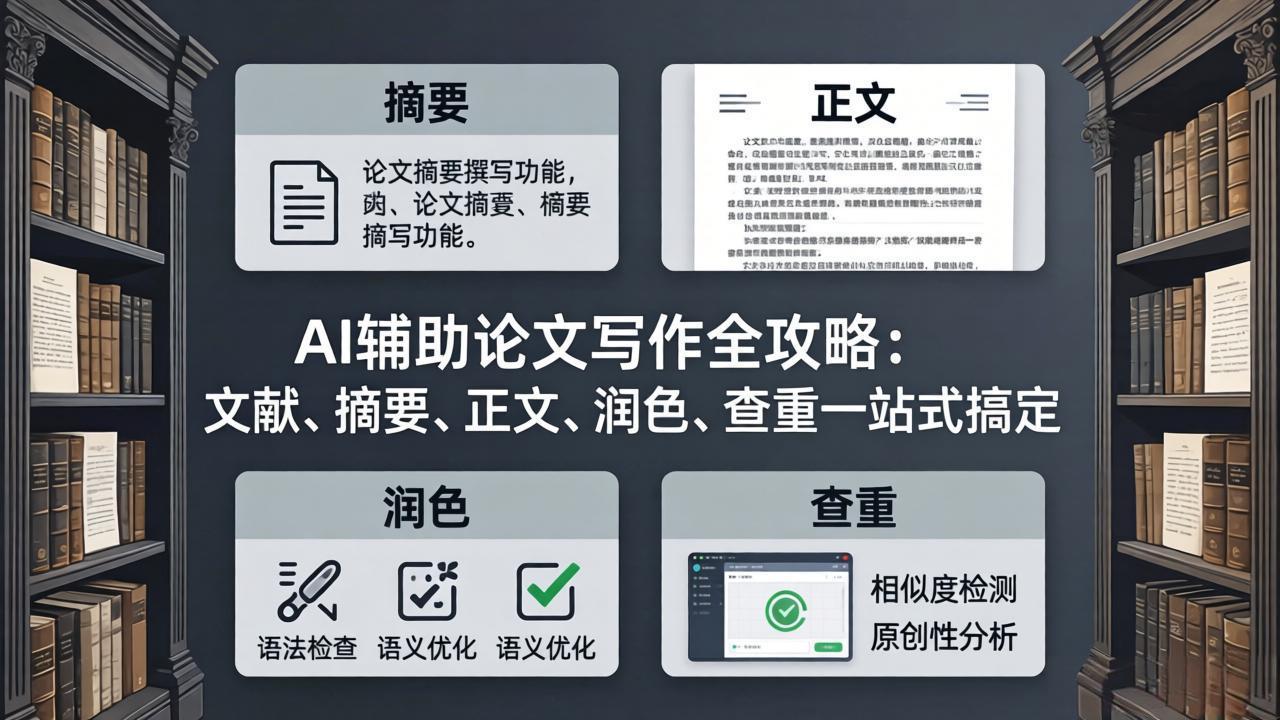 AI辅助论文写作全攻略：文献、摘要、正文、润色、查重一站式搞定-创学资源站