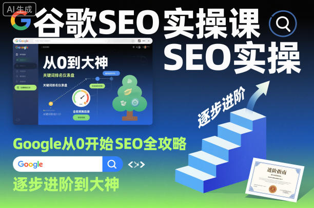 谷歌SEO实操课，Google从0开始SEO全攻略，逐步进阶到大神(更新26年)-创学资源站