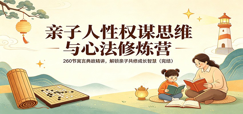 亲子人性权谋思维与心法修炼营：260节寓言典故精讲，解锁亲子共修成长智慧(完结)-创学资源站