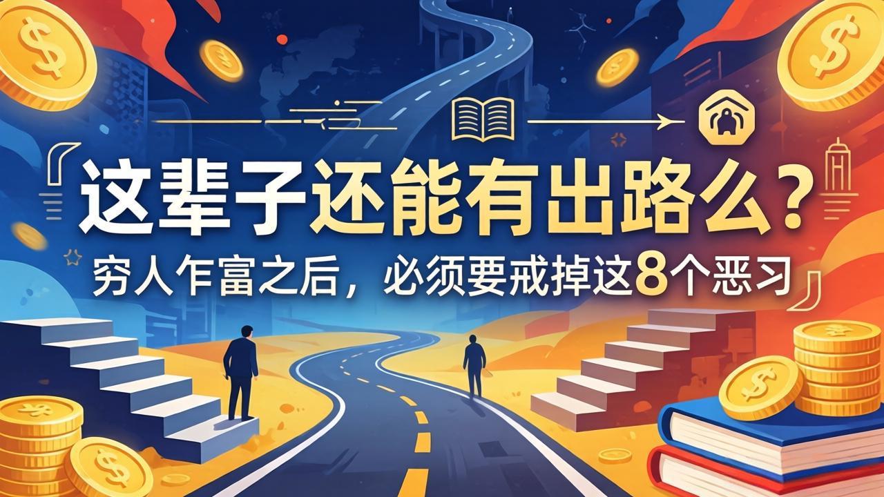 关于人生两篇付费文章【这辈子还能有出路么？】【穷人乍富之后，必须要戒掉这8个恶习】-创学资源站