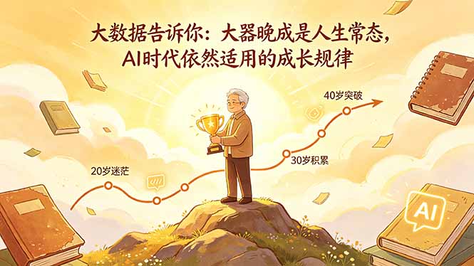 付费文章：大数据告诉你：大器晚成是人生常态，AI 时代依然适用的成长规律-创学资源站