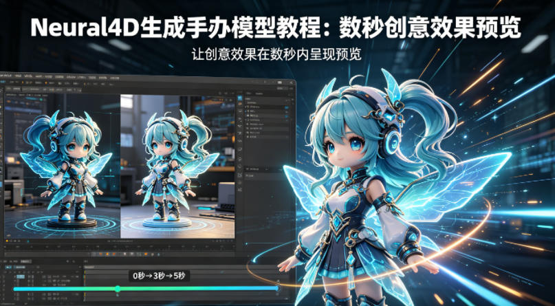 Neural4D生成手办模型教程，让创意效果在数秒内呈现预览-创学资源站