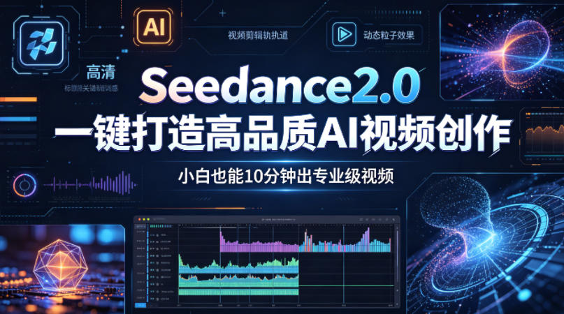 Seedance2.0一键打造高品质AI视频创作，小白也能10分钟出专业级视频-创学资源站