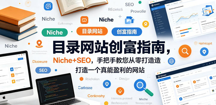 目录网站创富指南，Niche+SEO，手把手教您从零打造打造一个真能盈利的网站【原创双语字幕】-创学资源站