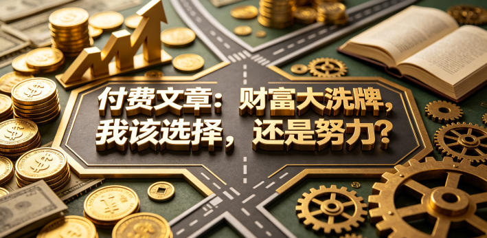 付费文章：财富大洗牌，我该选择，还是努力？-创学资源站