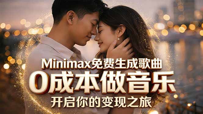 Minimax免费生成歌曲实测！0成本做音乐，说唱流行Lofi一键生成-创学资源站