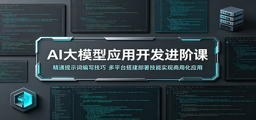 AI大模型应用开发进阶课：精通提示词编写技巧，多平台搭建部署技能实现商用化应用-创学资源站