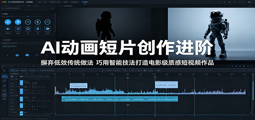 AI动画短片创作进阶：摒弃低效传统做法，巧用智能技法打造电影级质感短视频作品-创学资源站