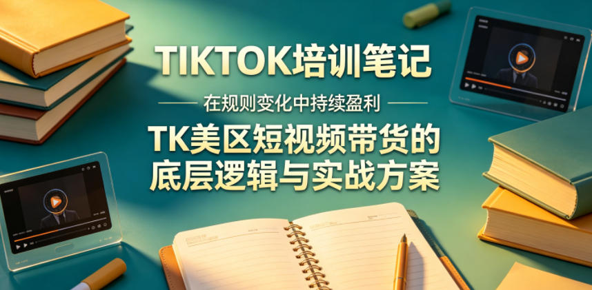 视界跨境TIKTOK4月17培训笔记，在规则变化中持续盈利，TK美区短视频带货的底层逻辑与实战方案【文档】-创学资源站