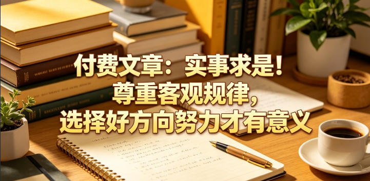 付费文章：实事求是！尊重客观规律，选择好方向努力才有意义-创学资源站