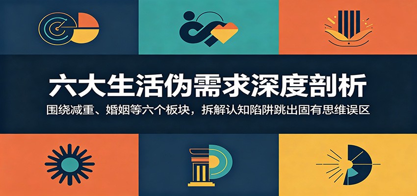六大生活伪需求深度剖析：围绕减重、婚姻等六个板块，拆解认知陷阱跳出固有思维误区-创学资源站