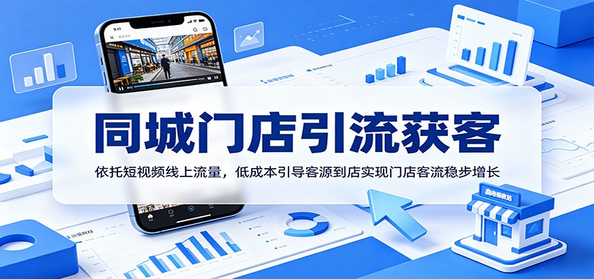 同城门店引流获客：依托短视频线上流量，低成本引导客源到店实现门店客流稳步增长-创学资源站