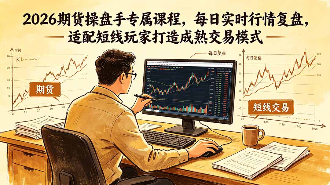 2026期货操盘手专属课程-更新6月，每日实时行情复盘，适配短线玩家打造成熟交易模式-创学资源站