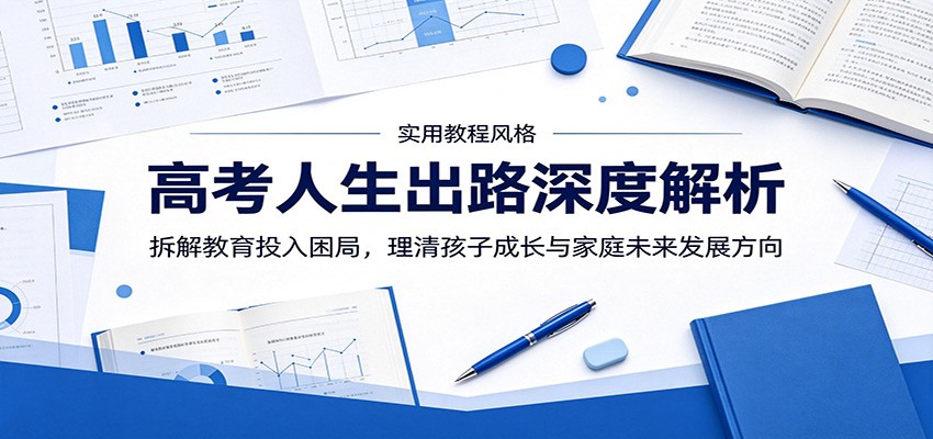 高考人生出路深度解析：拆解教育投入困局，理清孩子成长与家庭未来发展方向-创学资源站