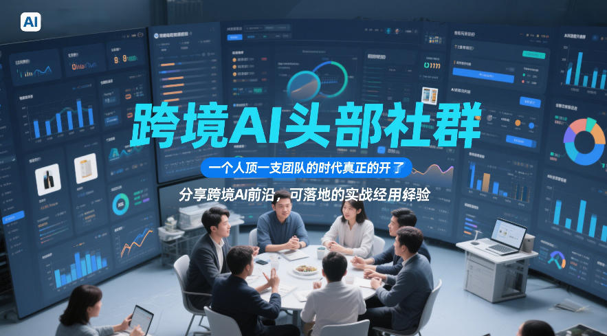 跨境AI头部社群,一个人顶一支团队的时代真正的开始了,分享跨境AI前沿,可落地的实战经验(更新6月19日)-创学资源站