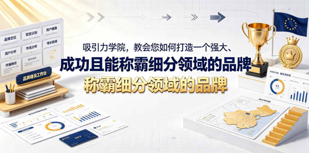 吸引力学院,教会您如何打造一个强大、成功且能称霸细分领域的品牌!【原创双语字幕】-创学资源站