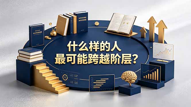 付费文章：什么样的人最可能跨越阶层？具备这五种特质，普通人也能顺利跨越阶层-创学资源站