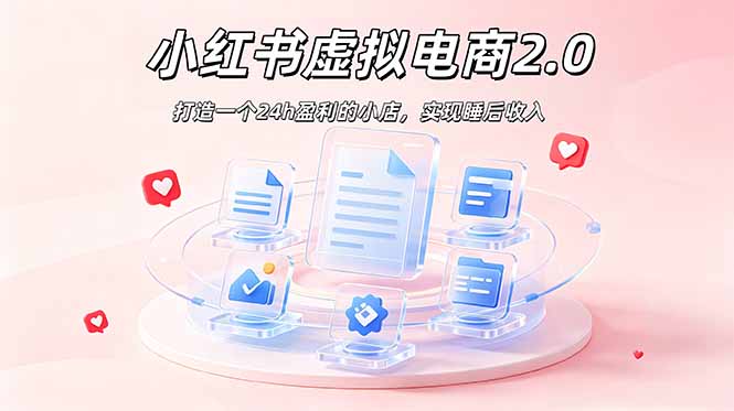 2026 年最强风口掘金项目：AI小红书虚拟电商，布局搜索流量，每日躺赚500+-创学资源站