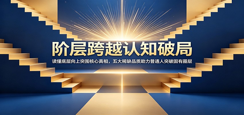 阶层跨越认知破局：读懂底层向上突围核心真相，五大稀缺品质助力普通人突破固有圈层-创学资源站