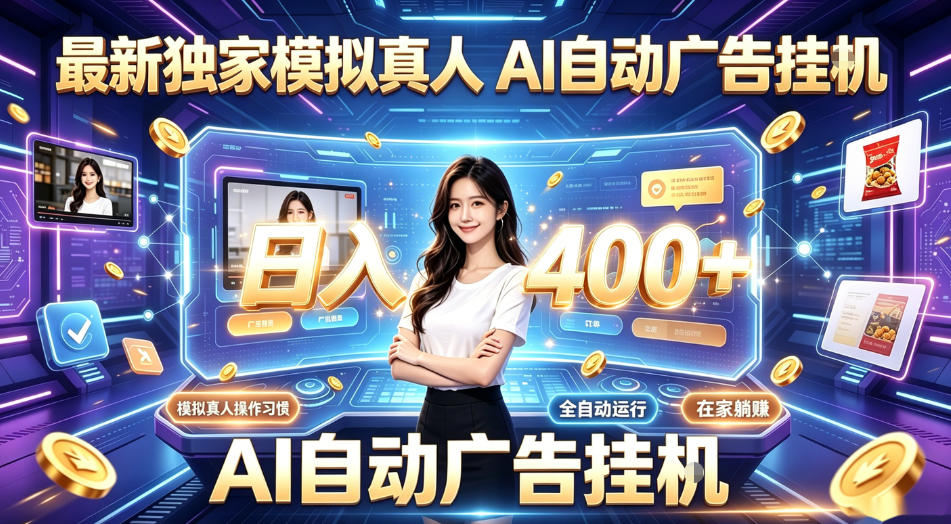 最新独家模拟真人，AI自动挂号挂G，日入400+，全程全自动运行，无需人工【揭秘】-创学资源站