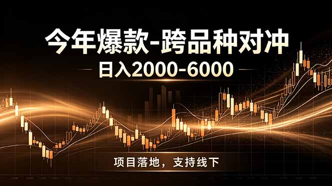 全新跨品种对冲模式上线!日稳定盈利 2000-6000,合规长久可批量放大-创学资源站