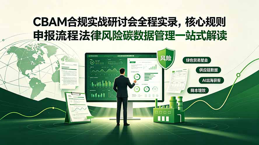 CBAM合规实战研讨会全程实录,核心规则申报流程法律风险碳数据管理一站式解读-创学资源站