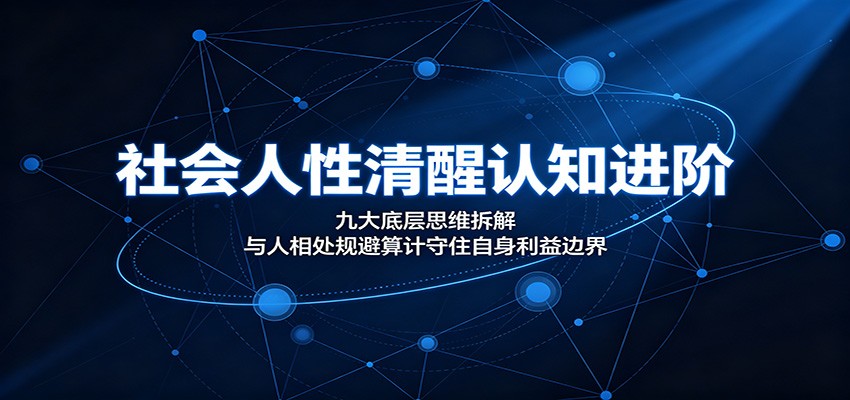 社会人性清醒认知进阶:九大底层思维拆解,与人相处规避算计守住自身利益边界-创学资源站
