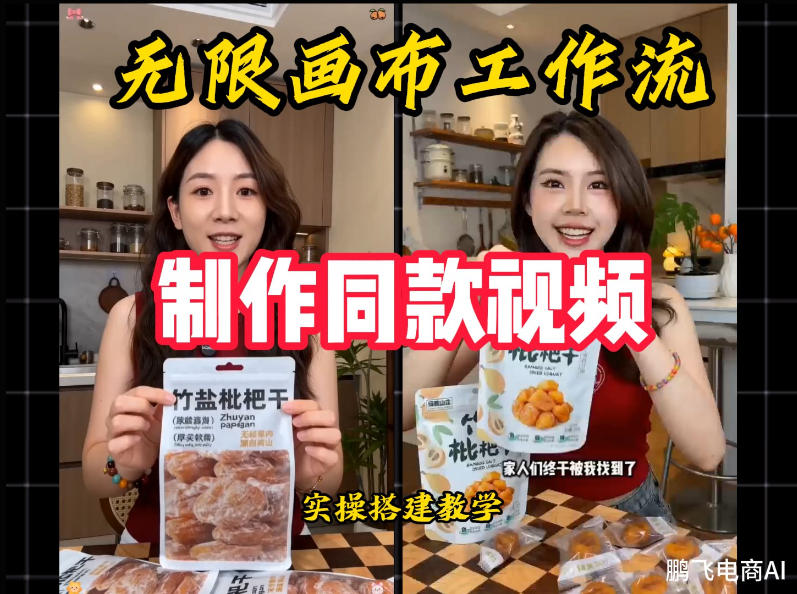 无限画布工作流一键复刻爆款带货视频,实操搭建,操作简单-创学资源站