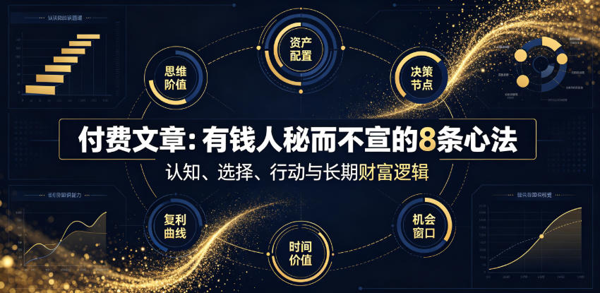 付费文章:有钱人秘而不宣的8条心法-创学资源站