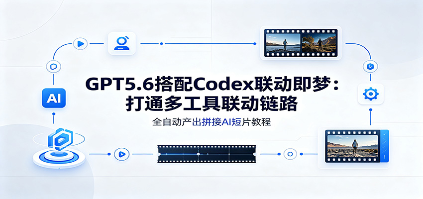 GPT5.6搭配Codex联动即梦：打通多工具联动链路，全自动产出拼接AI短片教程-创学资源站
