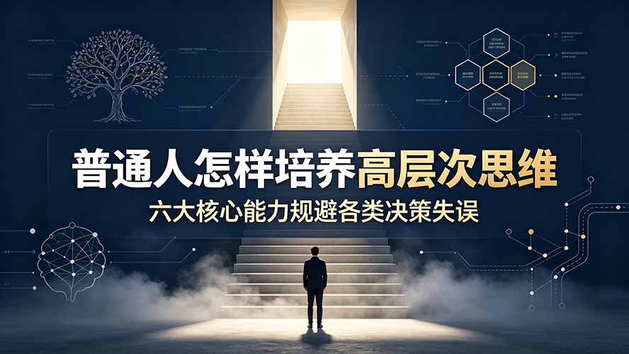 付费文章：普通人怎样培养高层次思维，六大核心能力规避各类决策失误-创学资源站