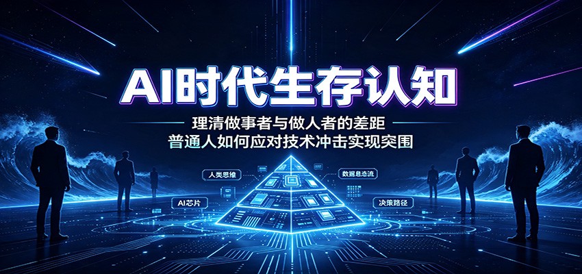 AI时代生存认知:理清做事者与做人者的差距,普通人如何应对技术冲击实现突围-创学资源站