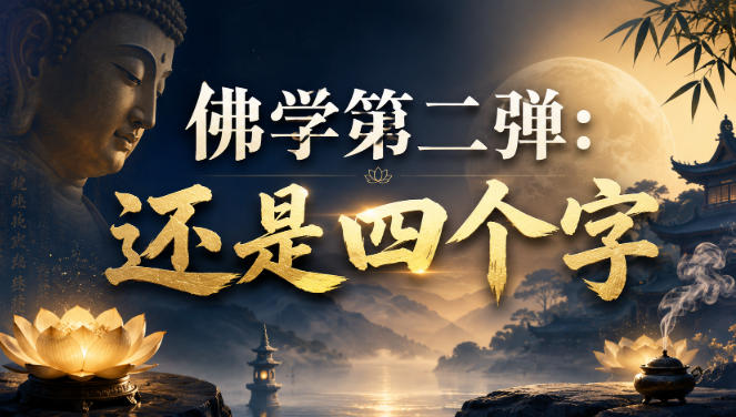付费文章：佛学第二弹：还是四个字-创学资源站