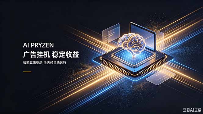 AI Pryzen 广告挂机｜24小时自动跑，日入300-500，新手零门槛-创学资源站