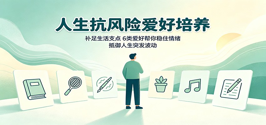 人生抗风险爱好培养：补足生活支点，6类爱好帮你稳住情绪，抵御人生突发波动-创学资源站